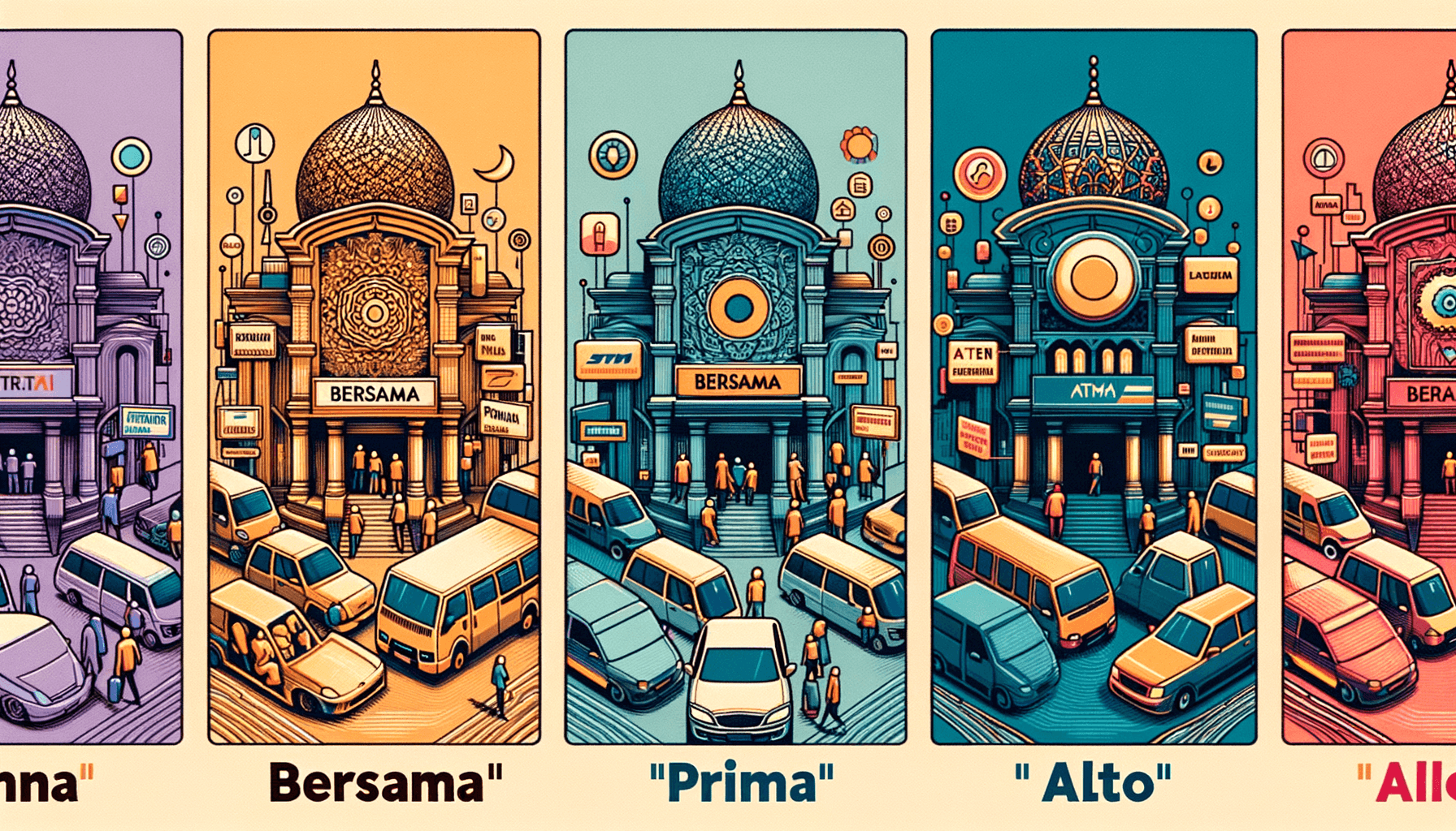Ilustrasi jaringan ATM: Bersama, PRIMA, dan ALTO di Indonesia