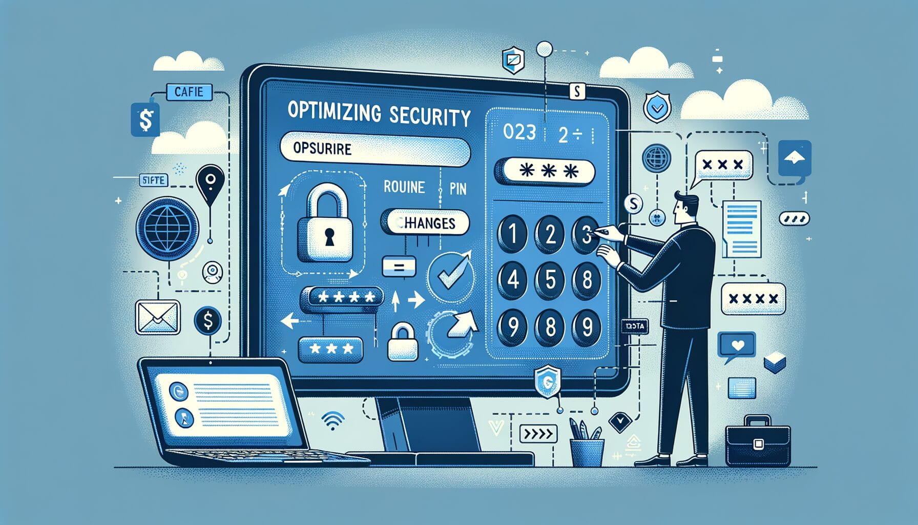 Ilustrasi mengganti PIN secara rutin dan aman