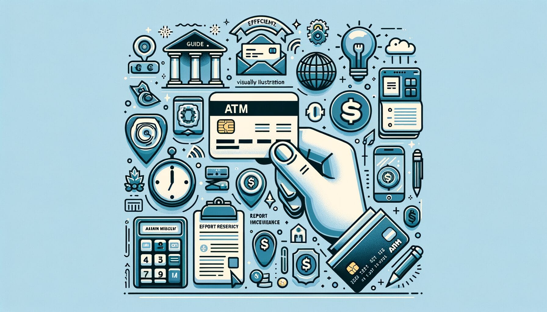 Ilustrasi melaporkan kehilangan kartu ATM secara efisien