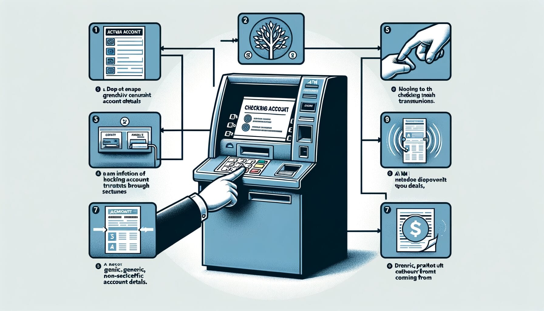 Ilustrasi cara cek mutasi rekening lewat mesin ATM di Indonesia