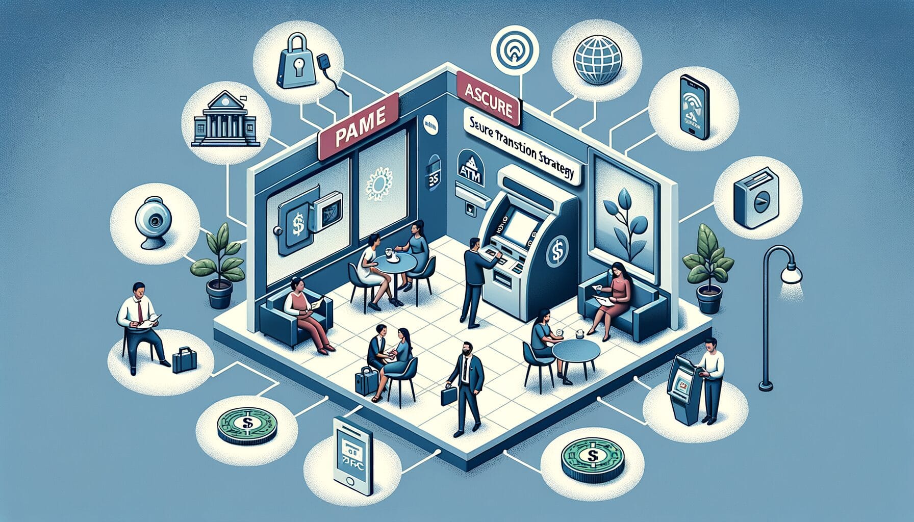 Ilustrasi strategi aman transaksi di ATM Bersama saat bank tak tersedia