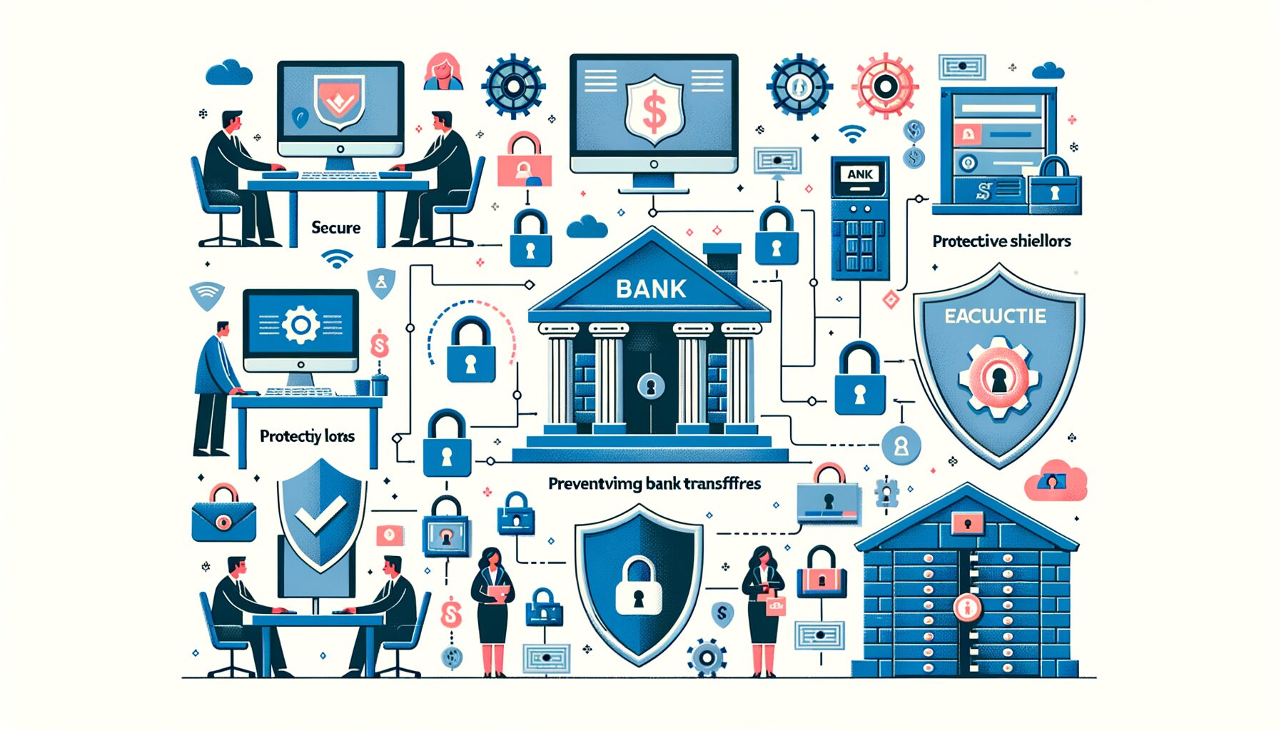 Ilustrasi pencegahan penipuan saat transfer uang lewat bank