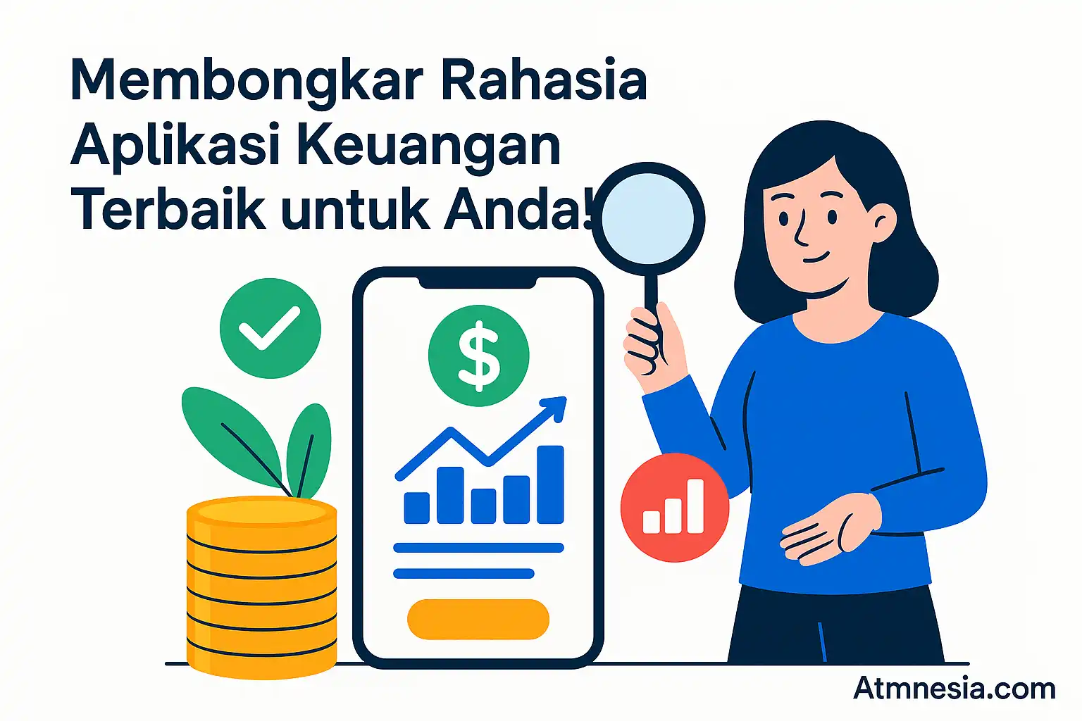 Ilustrasi aplikasi keuangan terbaik 2025