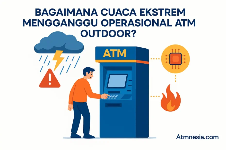 Bagaimana Cuaca Ekstrem Mengganggu Operasional ATM Outdoor?