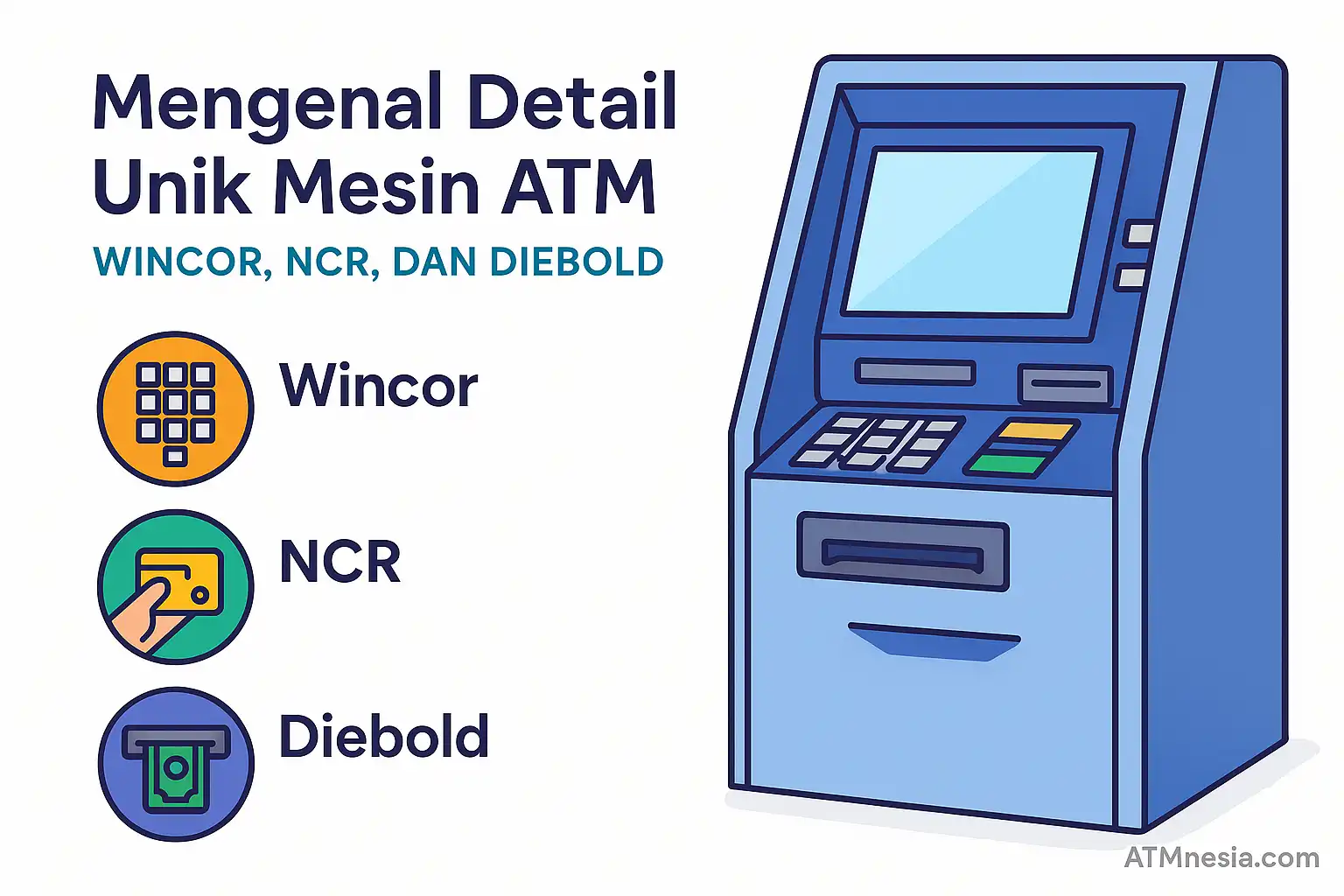 Detail Unik Mesin ATM: Wincor, NCR, dan Diebold
