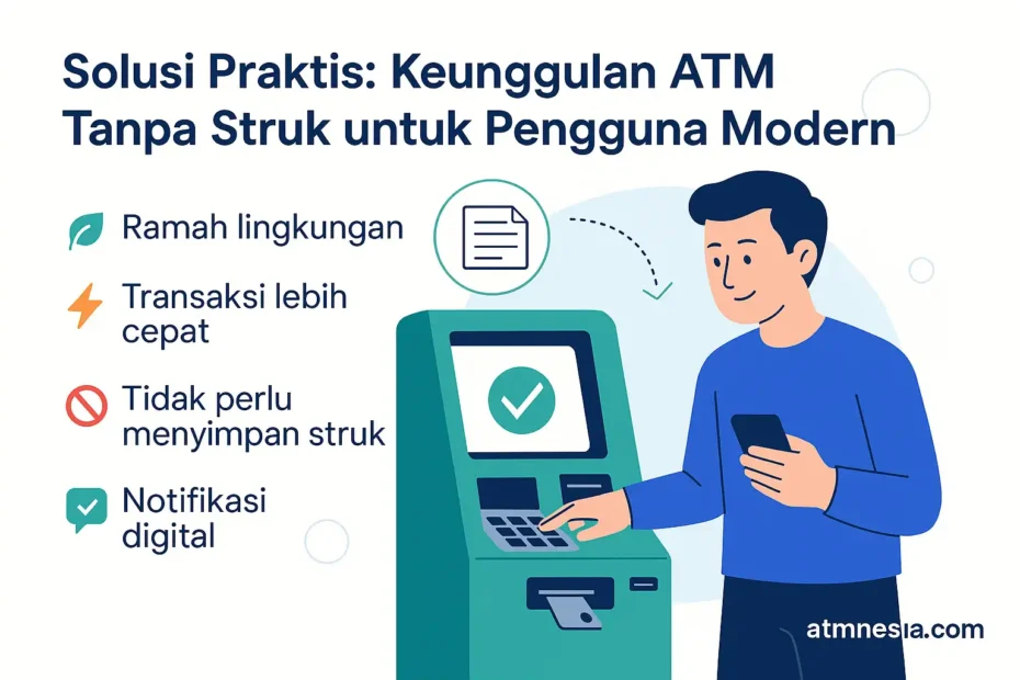 Solusi Praktis: Keunggulan ATM Tanpa Struk untuk Pengguna Modern