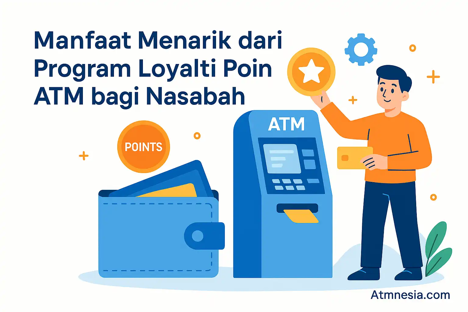 Ilustrasi program loyalti poin ATM untuk nasabah bank di Indonesia