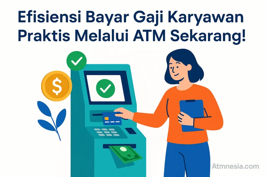 Efisiensi Bayar Gaji Karyawan Praktis Melalui ATM Sekarang!